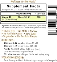 Vista 3 de Aceite de pescado Eniva Omega 3 Premium con alto contenido de EPADHA y vitamina D3 líquida (4.1 fl oz) formulado por médicos para una rápida