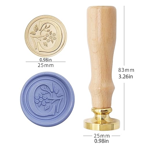 Miniatura 9 de Sellos de cera del alfabeto, sellos grabados, sellos de cera, cabezas de sello de latón, asas de madera desmontables, sobres adecuados, invitaciones