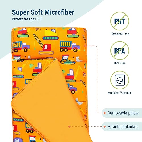 Miniatura 2 de Wildkin Tapete de microfibra para siesta con almohada reutilizable para niños y niñas, tapete perfecto para siesta para guardería y preescolar,