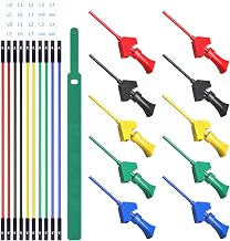 Mini Gripper SMD IC Test Hook Clip Jumper Probe Test Lead Kit for Logic Analyzer - 5 Colors, 10 Groups