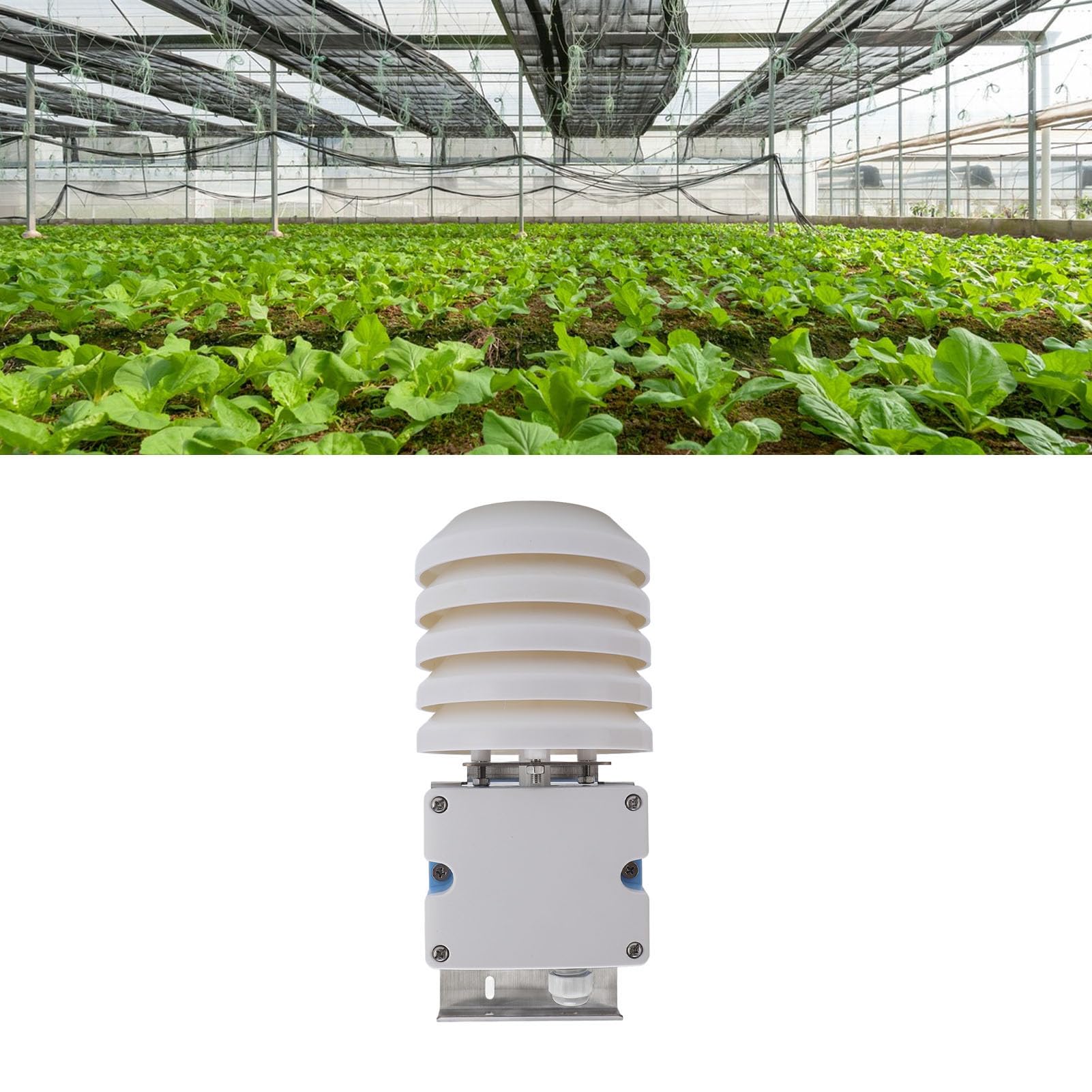Generic Wytrzymały Przetwornik Temperatury i Wilgotności w Obudowie żaluzjowej do Ekstremalnych Warunków Klimatycznych
