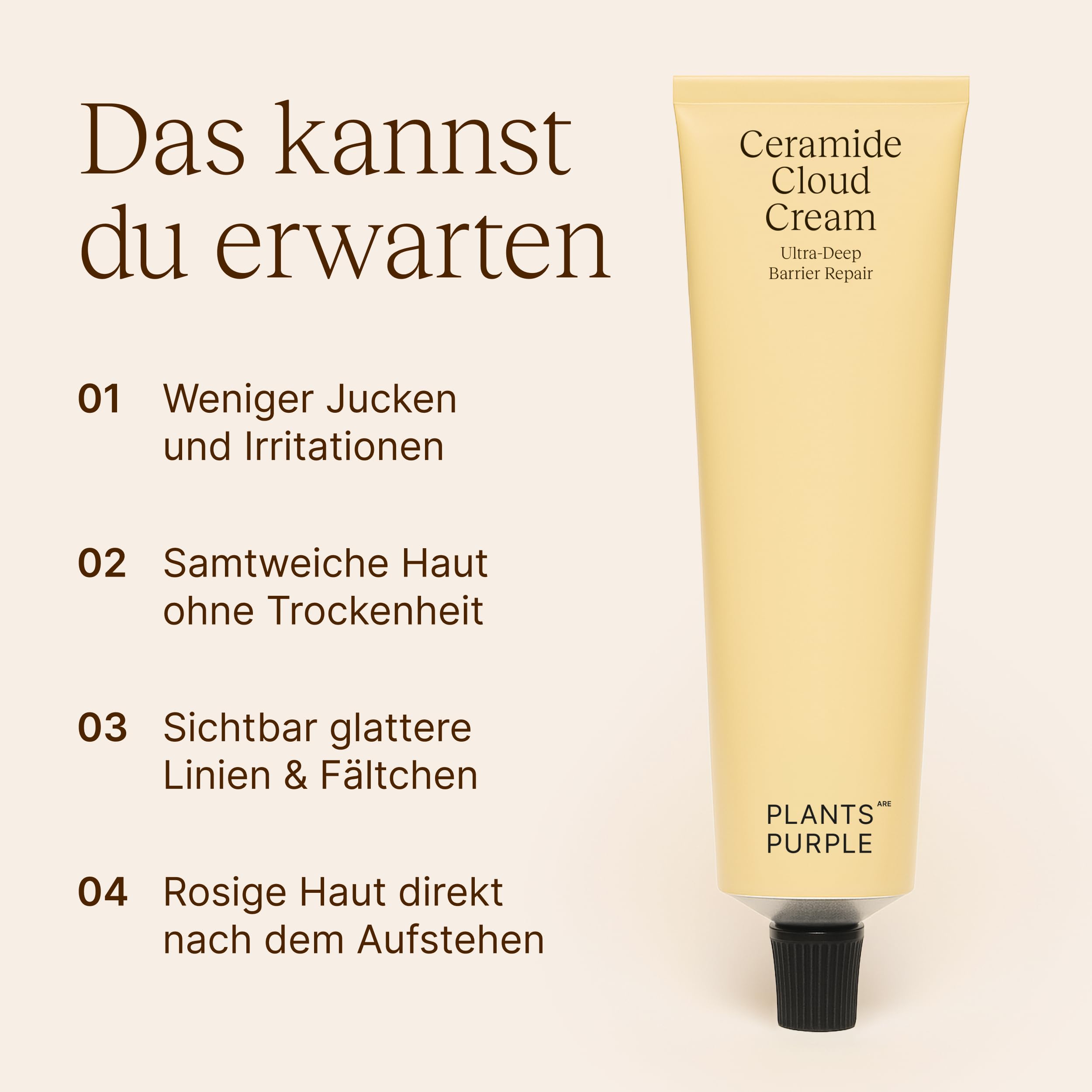 Regenerierende Nachtcreme mit 3 % Ceramide-Komplex – leichte Formel mit Q10 & Panthenol zur Stärkung der Hautbarriere & Regeneration I Für alle Hauttypen I Vegan & cruelty-free