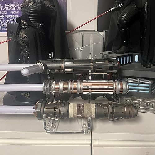 Miniatura 7 de WANLIAN Soporte de sable, soporte de exhibición de sable de luz, soporte de empuñaduras de sable de luz, soporte de espada, para visualización