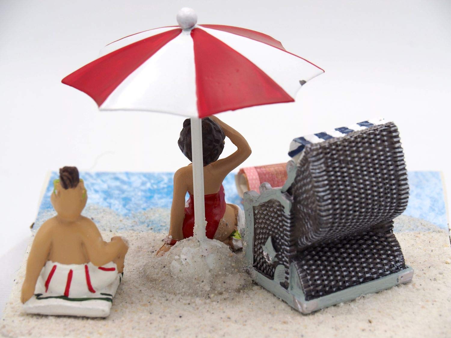 Unbekannt Geldgeschenk Verpackung Geldverpackung Nordsee Ostsee Sonnenschirm Strandkorb Urlaub Reise