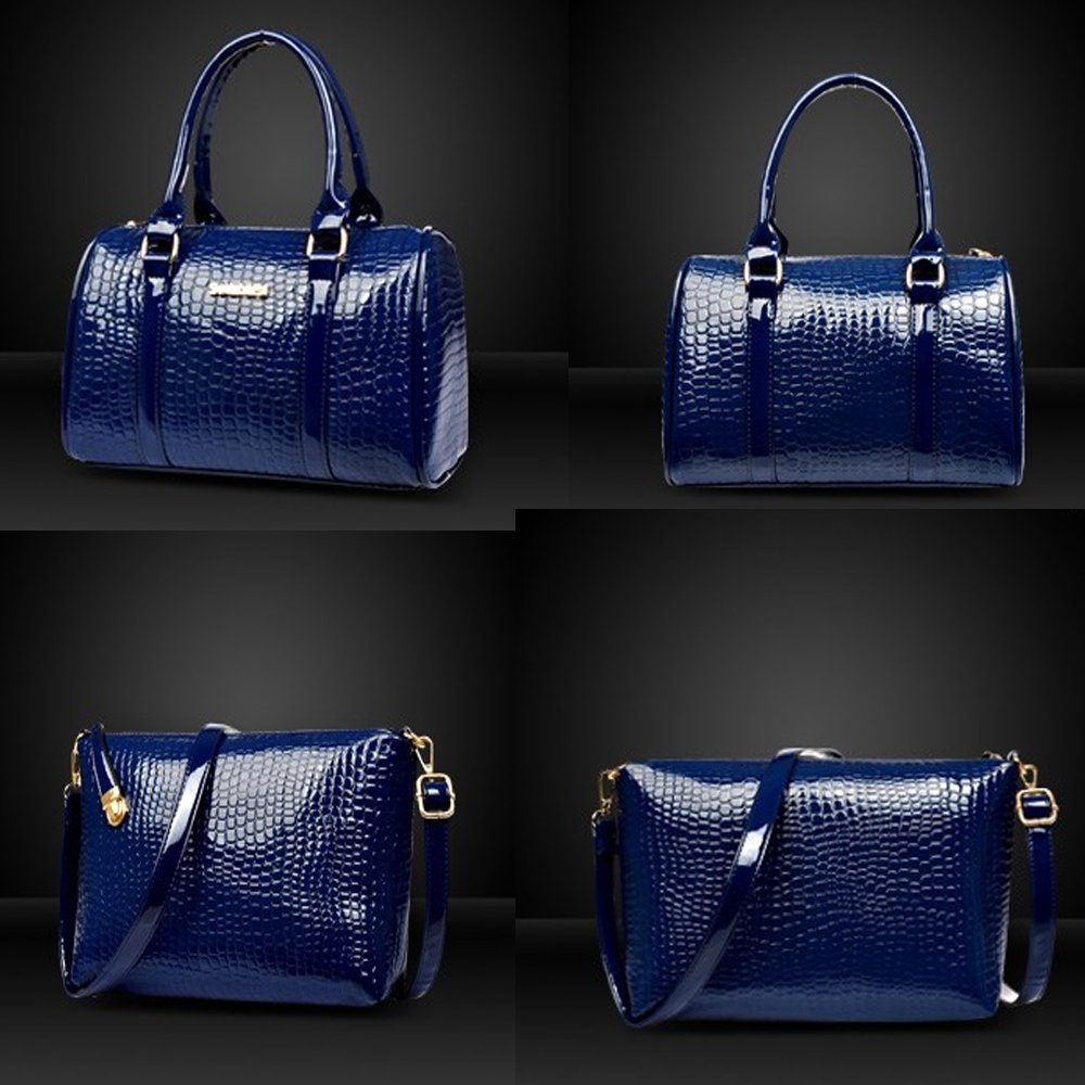 Damski 6-częściowy zestaw z torebką crossbody i portfelami ze skóry PU, torba na ramię, torba na zakupy, torba na ramię, portfel, kopertówki