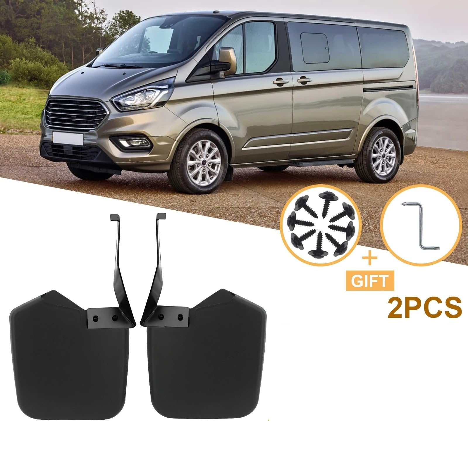 Auto Paraspruzzi 1915641 1915642 Per Ford Custom Transit Tourneo 2012-2023 Parafanghi Anteriori