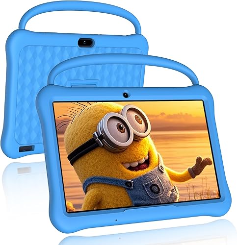 NEWISION iWawa - Tableta infantil de 10 pulgadas, tabletas Android 13 para niños de 64 GB, pantalla IPS HD grande, preinstalada, control parental,