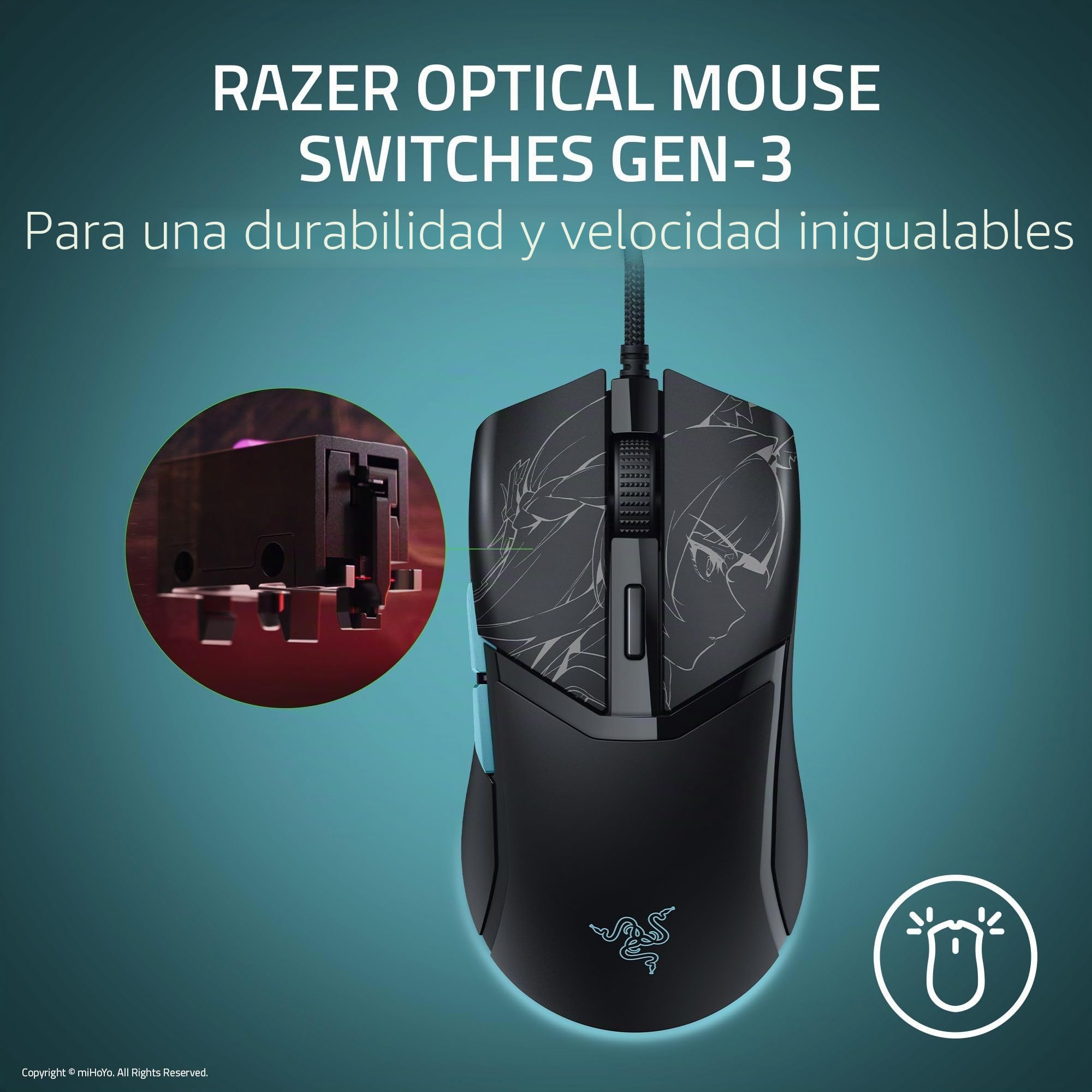 Razer Cobra - Ratón para juegos con cable, 58 g, ligero, Zenless Zone Zero