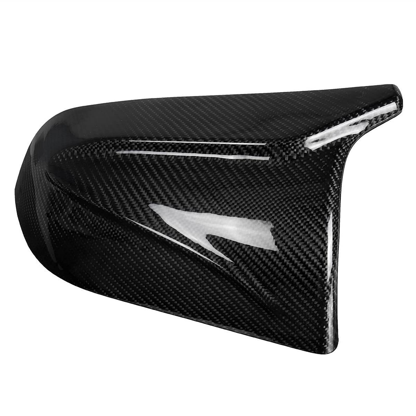 Czarny prawdziwy włókno węglowe 2xCar Rear View Mirror Cover Cap