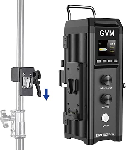 Miniatura 8 de GVM SD600D - Luz de video LED de 600 W, luz de estudio LED bicolor, iluminación de fotografía con control APPDMX, 2700K a 6800K 128000lux3.3 ft