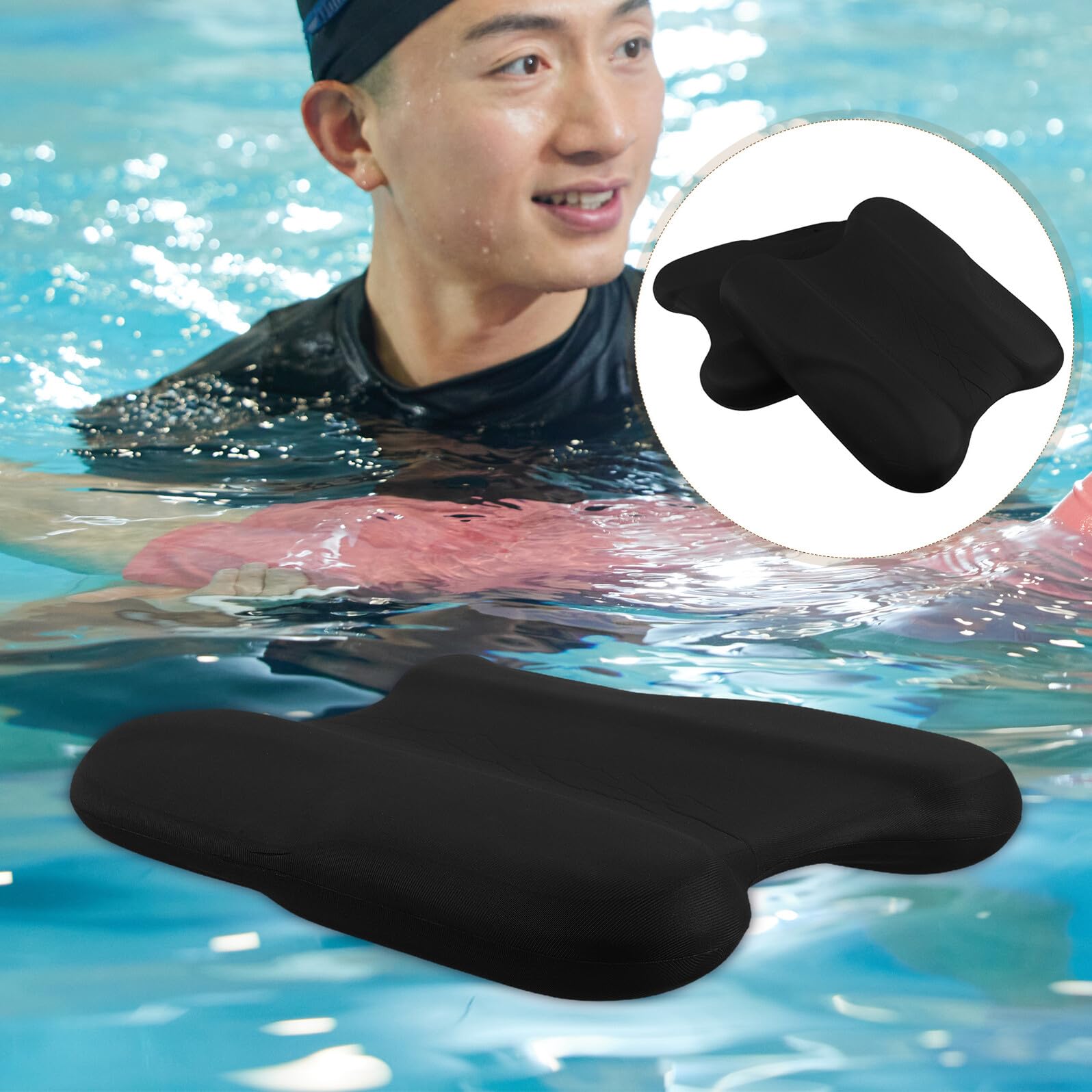 KOMBIUDA 2 Pièces Planche de Natation EVA Flotteur Entraînement pour Adultes Planche de Nage Légère pour Apprentissage et Exercices Aquatiques