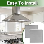 2-Pack Filtres à graisse pour hotte 5-Layer Mesh en aluminium 14 X 13.7 X 0.4 Inchs Compatible avec Broan Nutone Remplacer #: S97017415 97017415