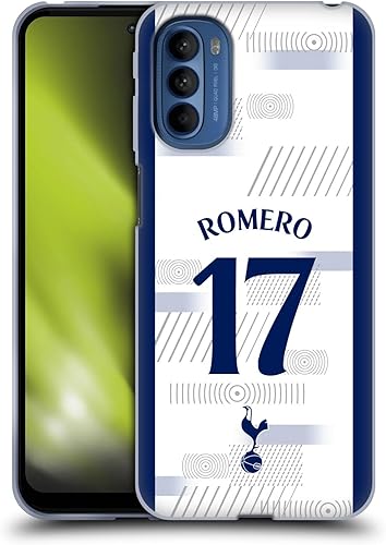 Miniatura 1 de Head Case Designs Officially Licensed Tottenham Hotspur F.C. Cristian Romero 202324 Players Soft Gel Case Compatible with Motorola Moto G41