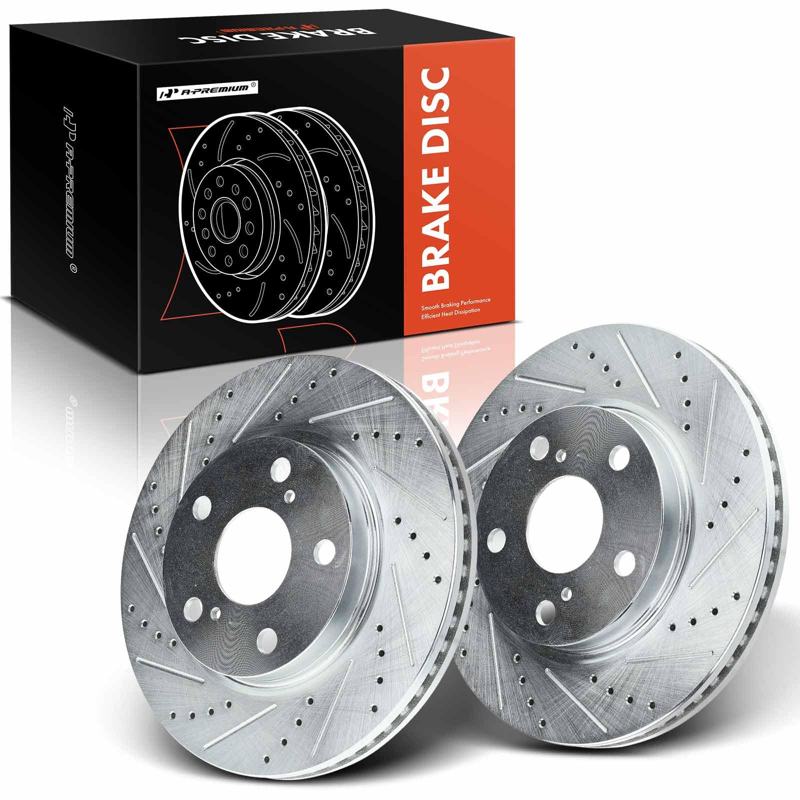 Amazon.com: A-Premium 10.83 inch (275mm) Front Drilled and