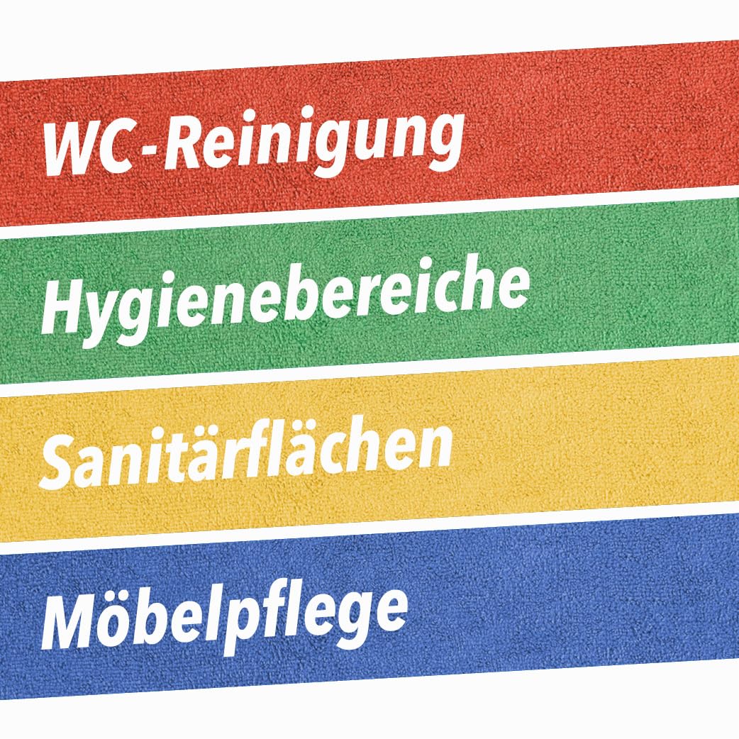 G.I.V. 100er Premium Microfasertücher Gelb 40x40cm 300gsm - Reinigungstücher hygienisch, fusselfrei & saugstark - gelbe Putztücher ideal für Waschbecken, Spiegel, Dusche & Bad - 4-Farb-System Lappen
