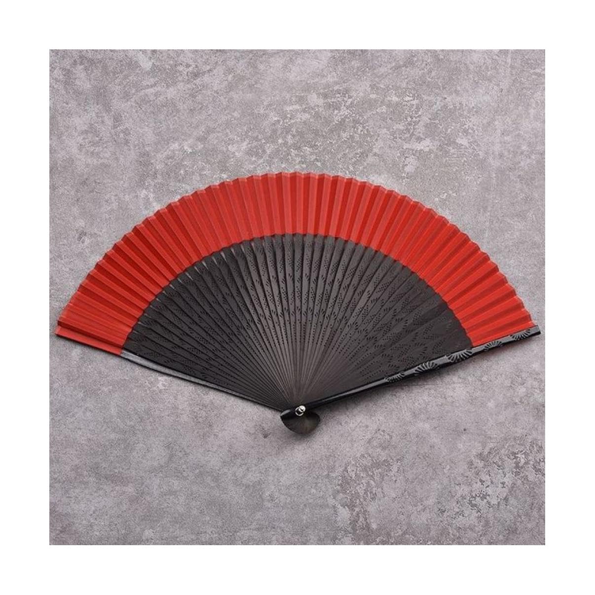RWRAPS Abanico Plegable de Seda, portátil, Regalo para Mujer, Abanico de Seda de Mano, 21 cm, 22 cm, abanicos Chinos pequeños de Hanfu de Verano, abanicos de Seda Hanfu, Tetera (A25 22cm)