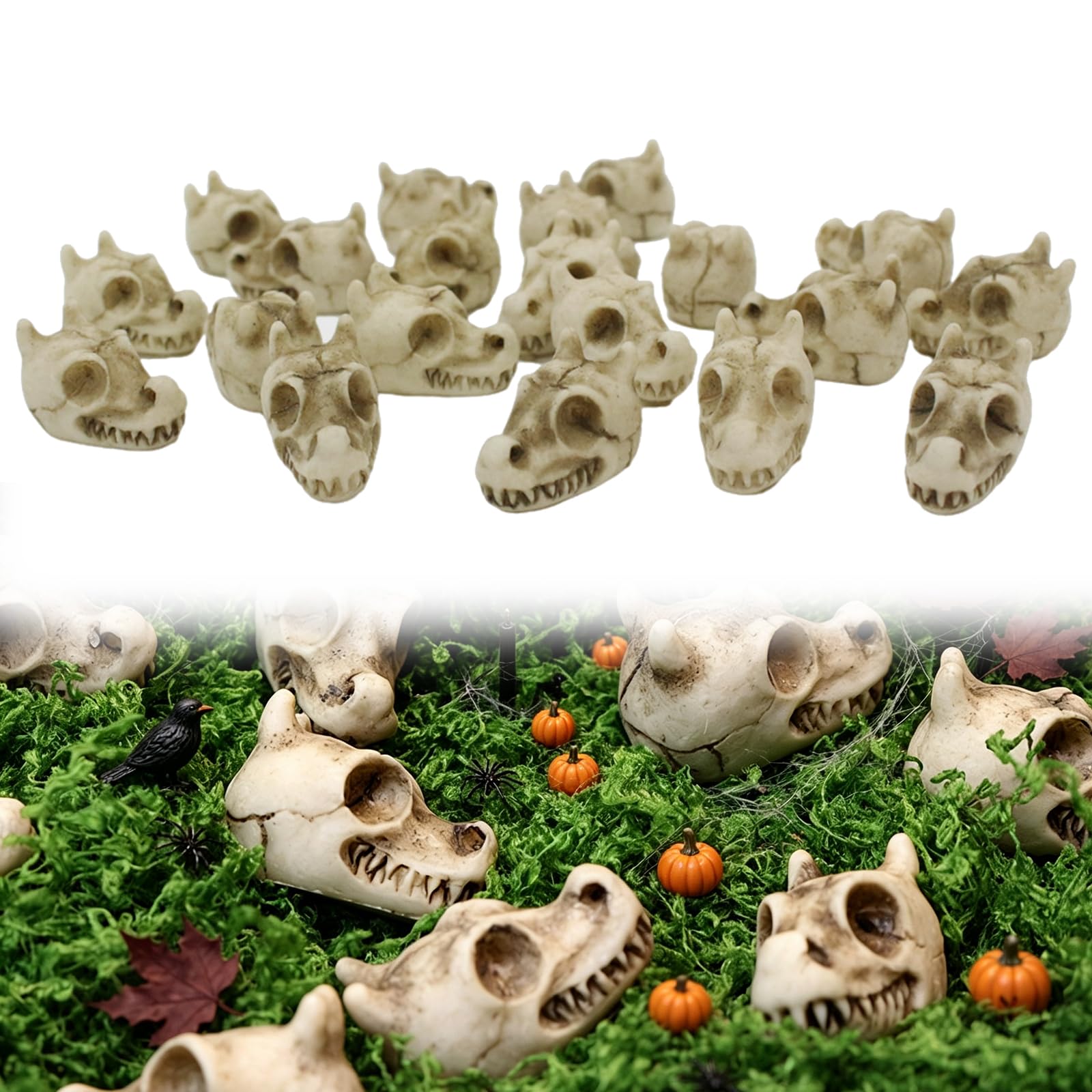FENGCHUANG Inosaur Skull Model Pack of 20 Dinosaur Garden Decoration