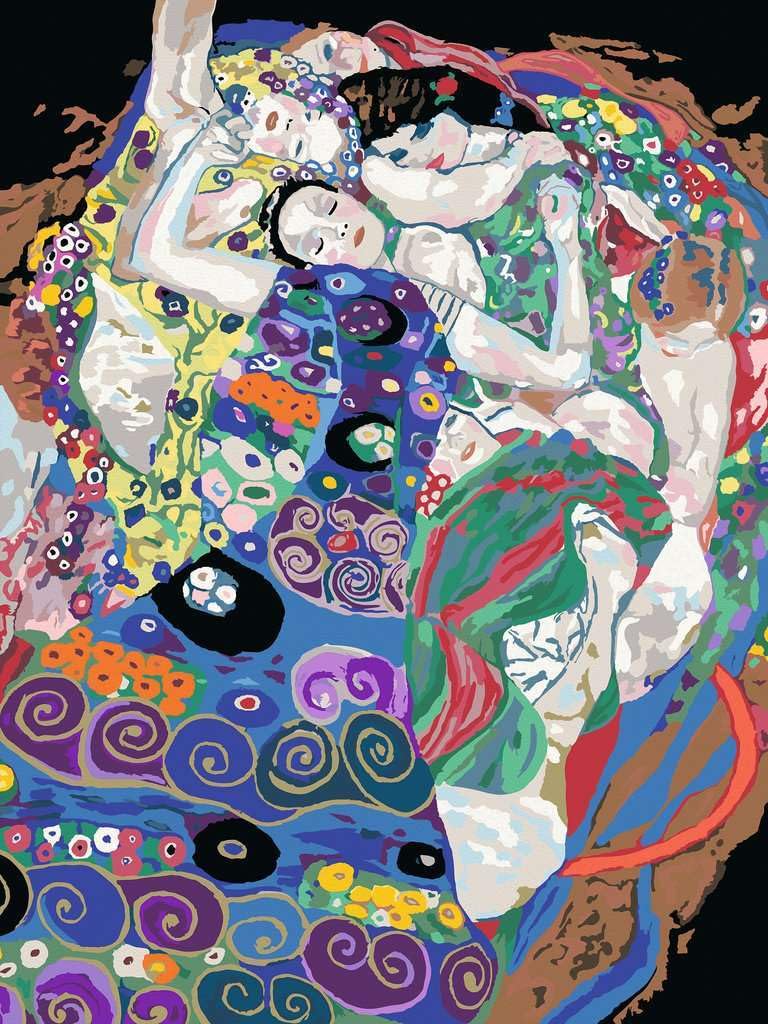 Ravensburger CreArt: Klimt La vergine – Dipingere con i Numeri Adulti, Attività Creativa e Rilassante, Kit Pittura con Pennello e Colori Inclusi, 30 x 40 cm, Idee Regalo