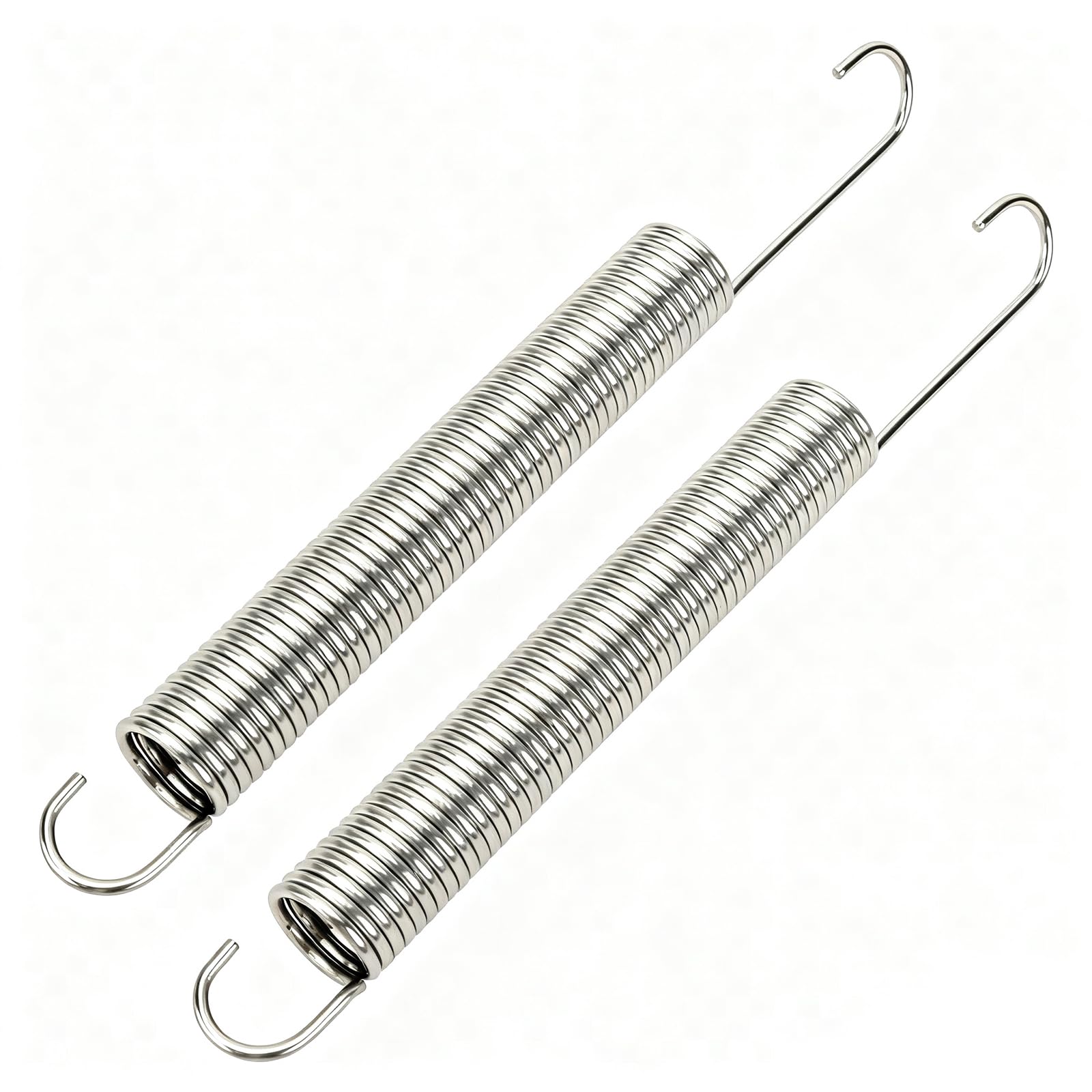 GUPO 7 inch (2Pcs) Stainless Steel Replacement Recliner Sofa Chair Mechanism Tension Spring - Long Neck Hook Style