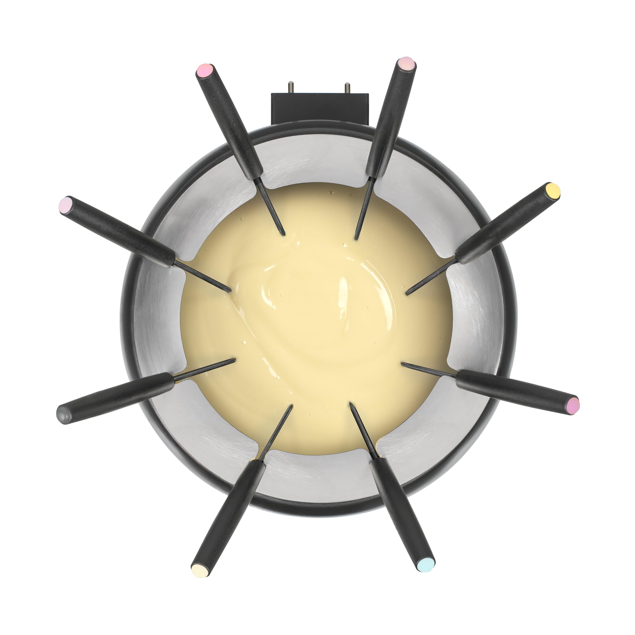 Livoo - Appareil à fondue XXL DOC339-2,5L - 1200W, sans PFAS, 8 personnes | Thermostat ajustable