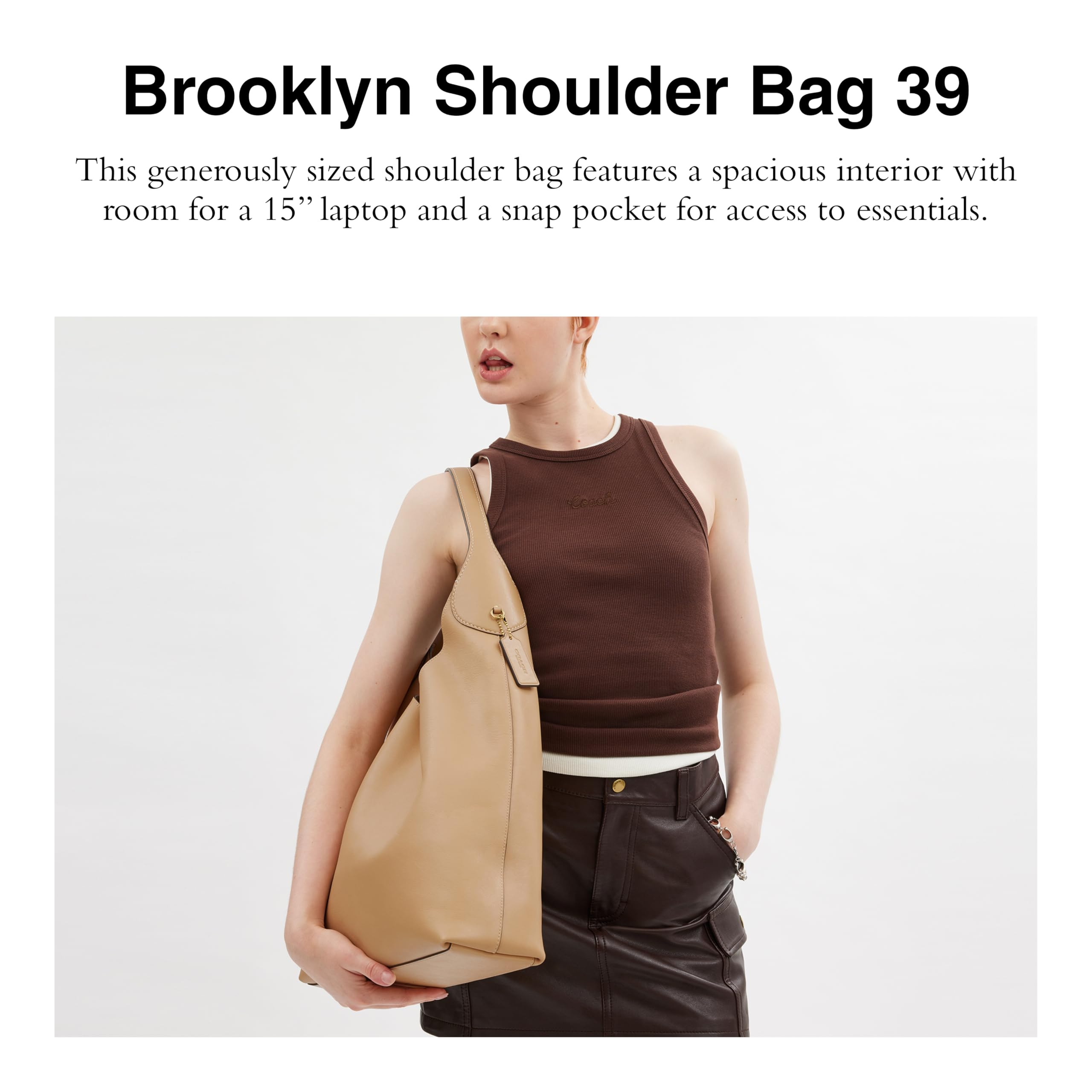 Coach Brooklyn Shoulder Bag 39: One Size Tan