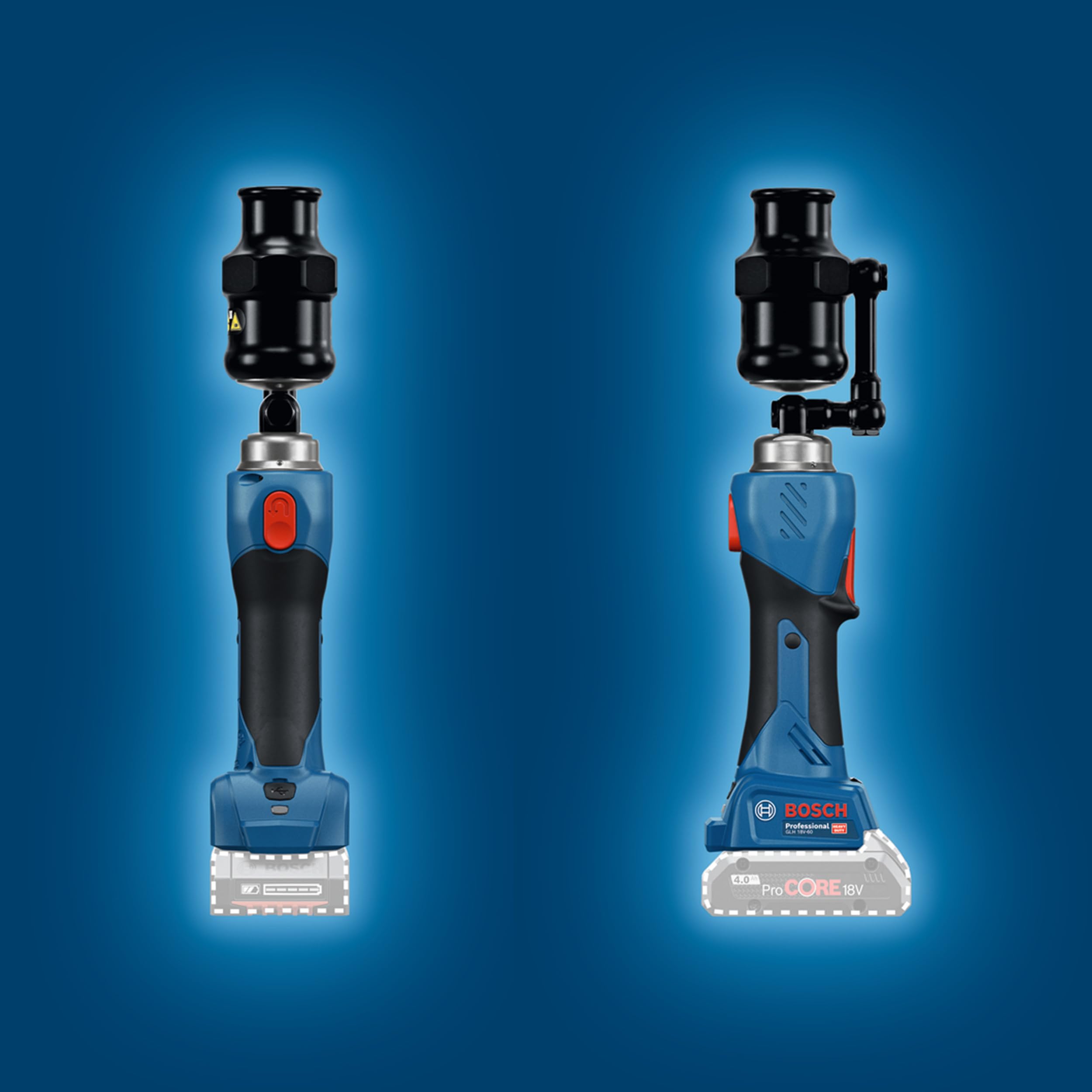 Bosch Professional 18V System Herramienta Punzonadora Hidráulica a Batería GLH 18V-60 (incl. 2 pernos de extracción, 2 espaciadores, tubo de grasa, XL-BOXX)