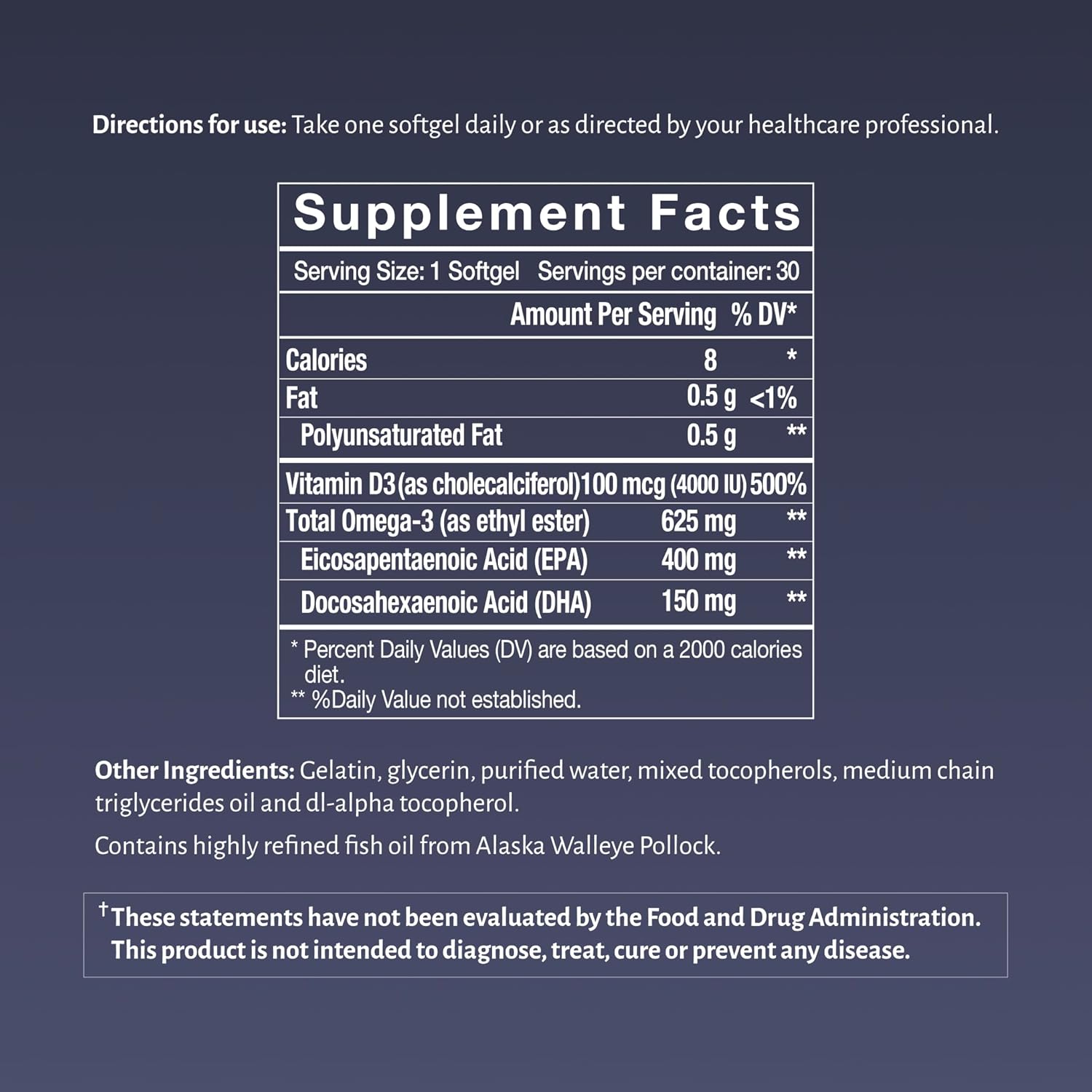 Oxiceutics - D&O Glow - 4000 IU D3 (100 mcg) - Vitamin D3 + High DHA Omega-3 - Natural Lemon Flavor - 30 Capsules
