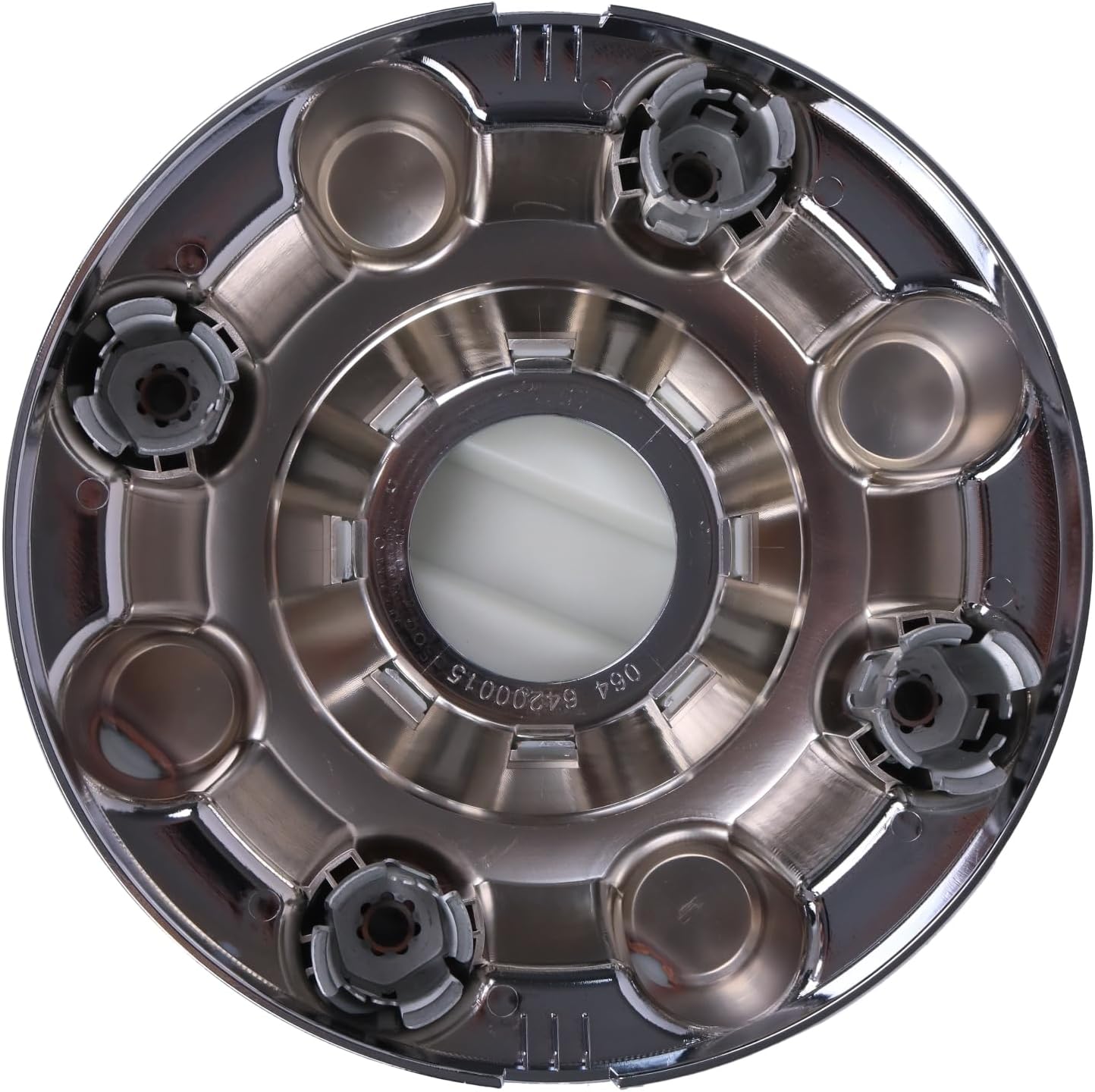 HOLDWELL 2.5"*8.25" Front & Rear Chrome Wheel Center Hub Cap HC3Z-1130-J HC3Z1130J Compatible with 2017-2022 Ford F-250 F-350 Super Duty with 17" and 18" Aluminum Wheel