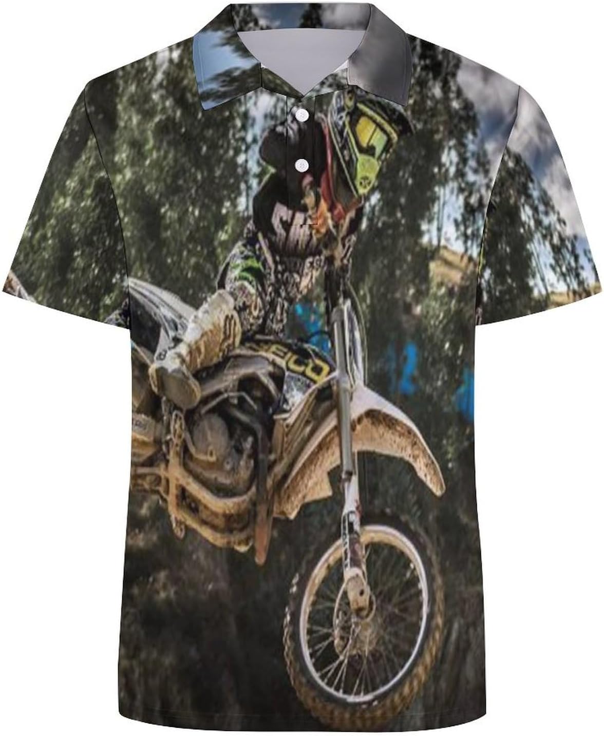 Motocross Motorcycle Vehicle Women's Polo Shirt Short Sleeve T Shirts Tennis Tee Casual Tops