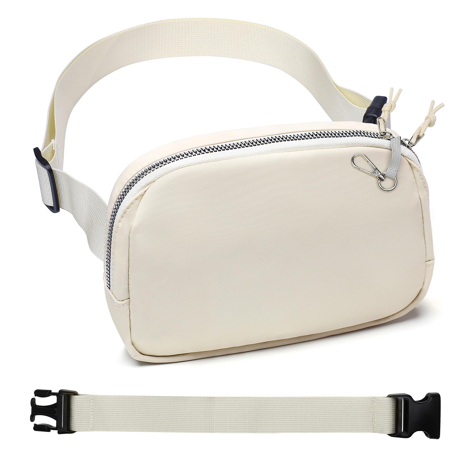 Mini Belt Bag for Women, RFID Small Fanny Pack, Womens Fashion Waist Packs with Extender Strap, Crossbody Bum Bags