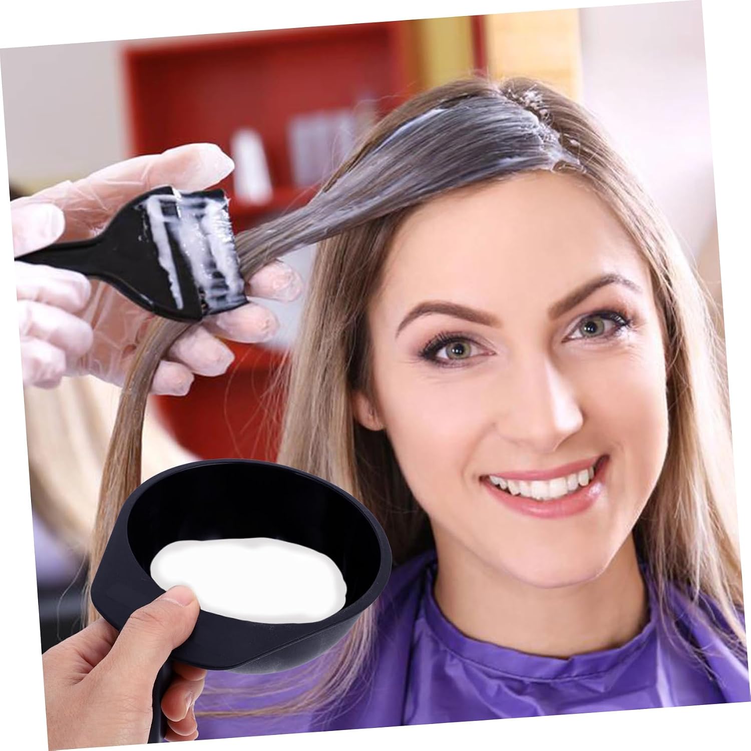 SOLUSTRE Shampoo Bowl 4Pcs tint bowl Hair Color Mixing Color s Hair Tint Cup for Salon Home DIY colour Dye Kit