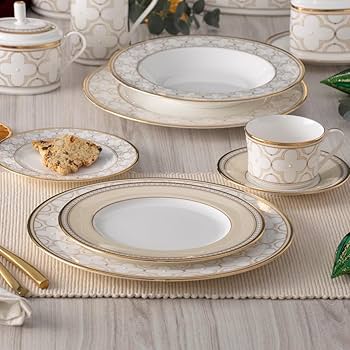 Amazon.co.jp: ノリタケ Trefolio ゴールド 食器 5点セット テーブル