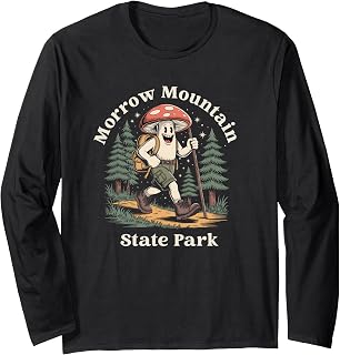 Morrow Mountain State Park North Carolina Hiking Mushroom Long Sleeve T-Shirt