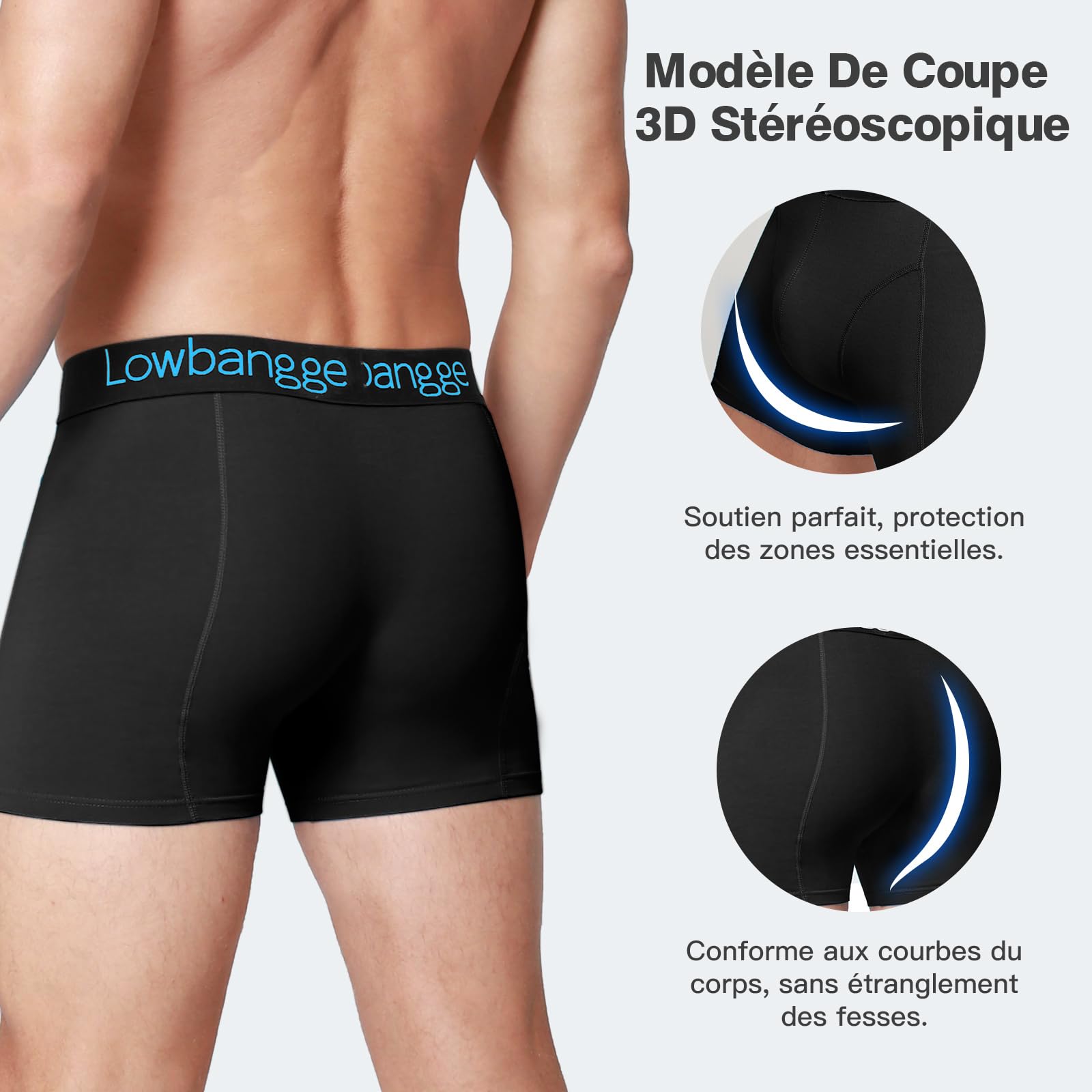Premium Boxer Homme,Caleçon Homme Coton(Lot de 9),Coupe Confortable avec Technologie d'ajustement Parfait
