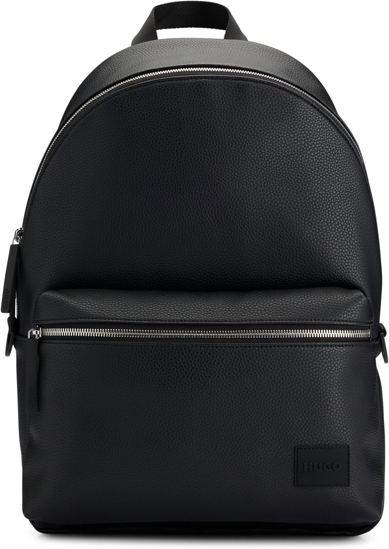 HUGO Mens Ethon 2.0HI Backpack Logo-patch backpack in grained faux leather Size