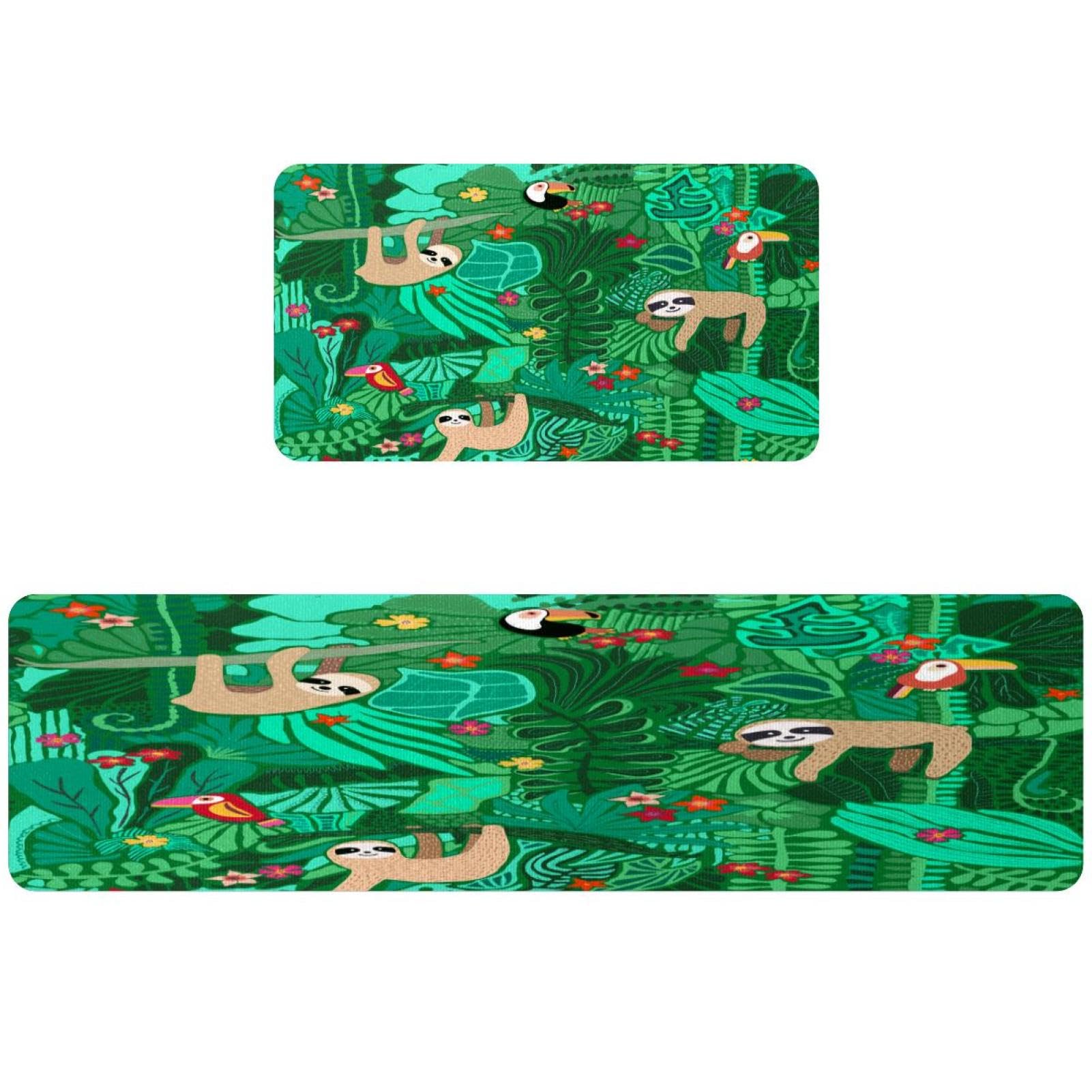 Tapis de cuisine absorbant au motif paresseux pour égayer votre intérieur moderne