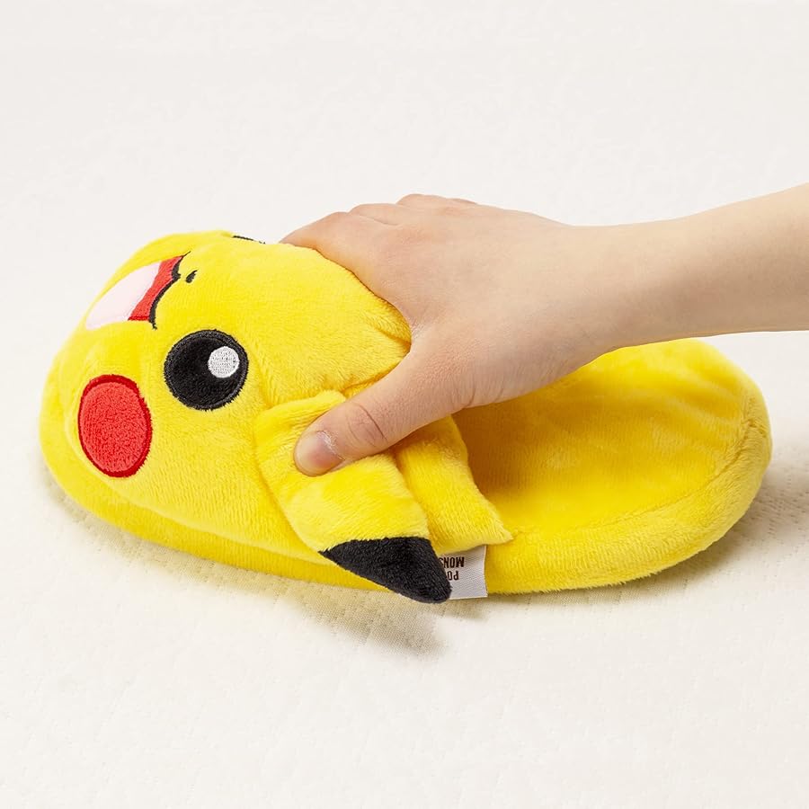 Amazon.co.jp: MORIPiLO スリッパ 室内 ピカチュウ (レディース 子供用 
