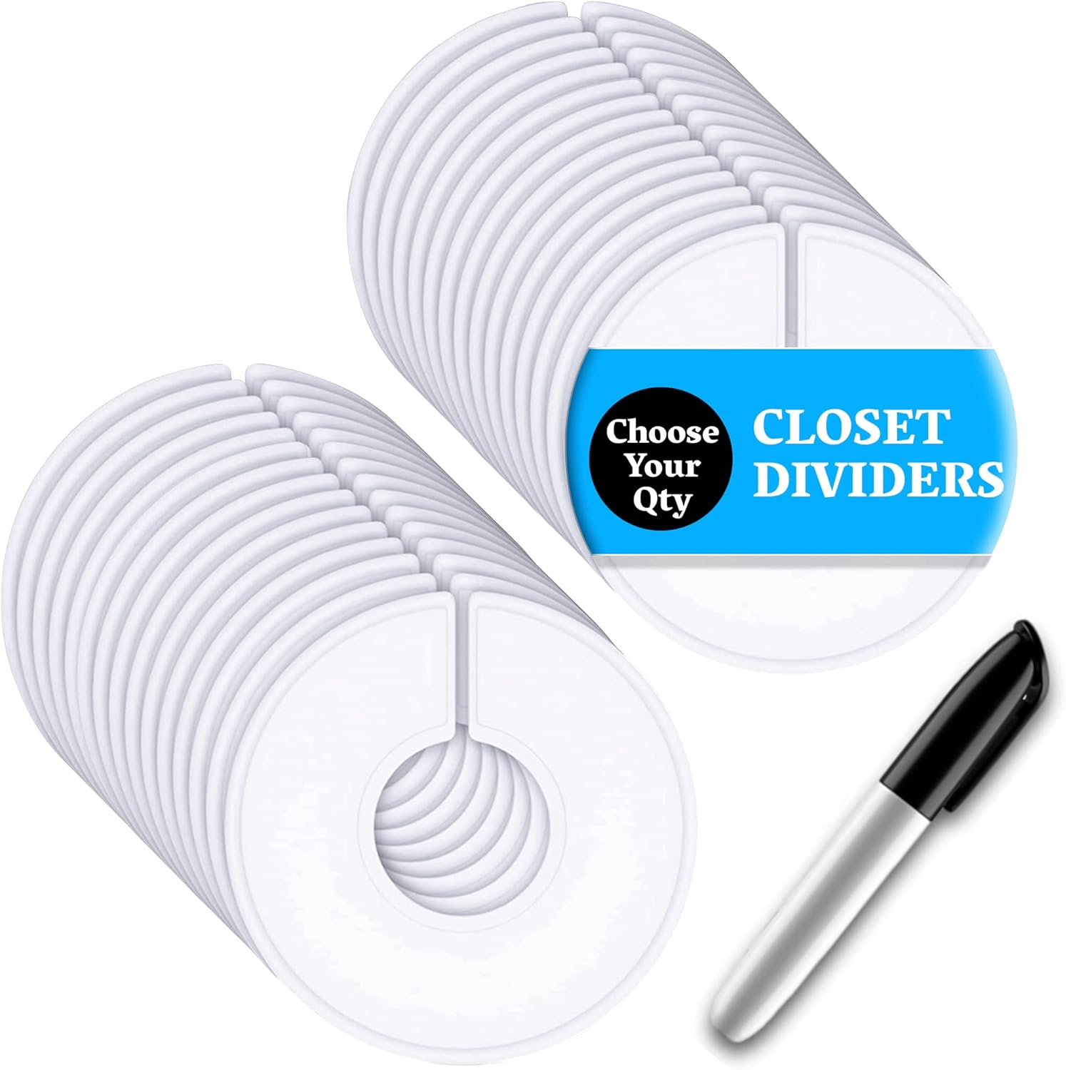 Buy Closet Dividers for Hanging Clothes White Clothing Rack Dividers