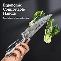 Vista 4 de Knife Set, Emojoy 15 Pieces Kitchen Knife Block Set with Built-in Sharpener, High Carbon Stainless Steel Sharp Knife Block Set with Hollow Handle