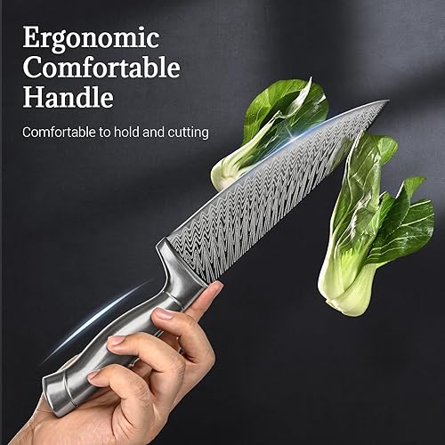 Miniatura 4 de Emojoy - Juego de cuchillos de cocina de 15 piezas con afilador integrado, juego de bloques de cuchillos afilados de acero inoxidable de alto