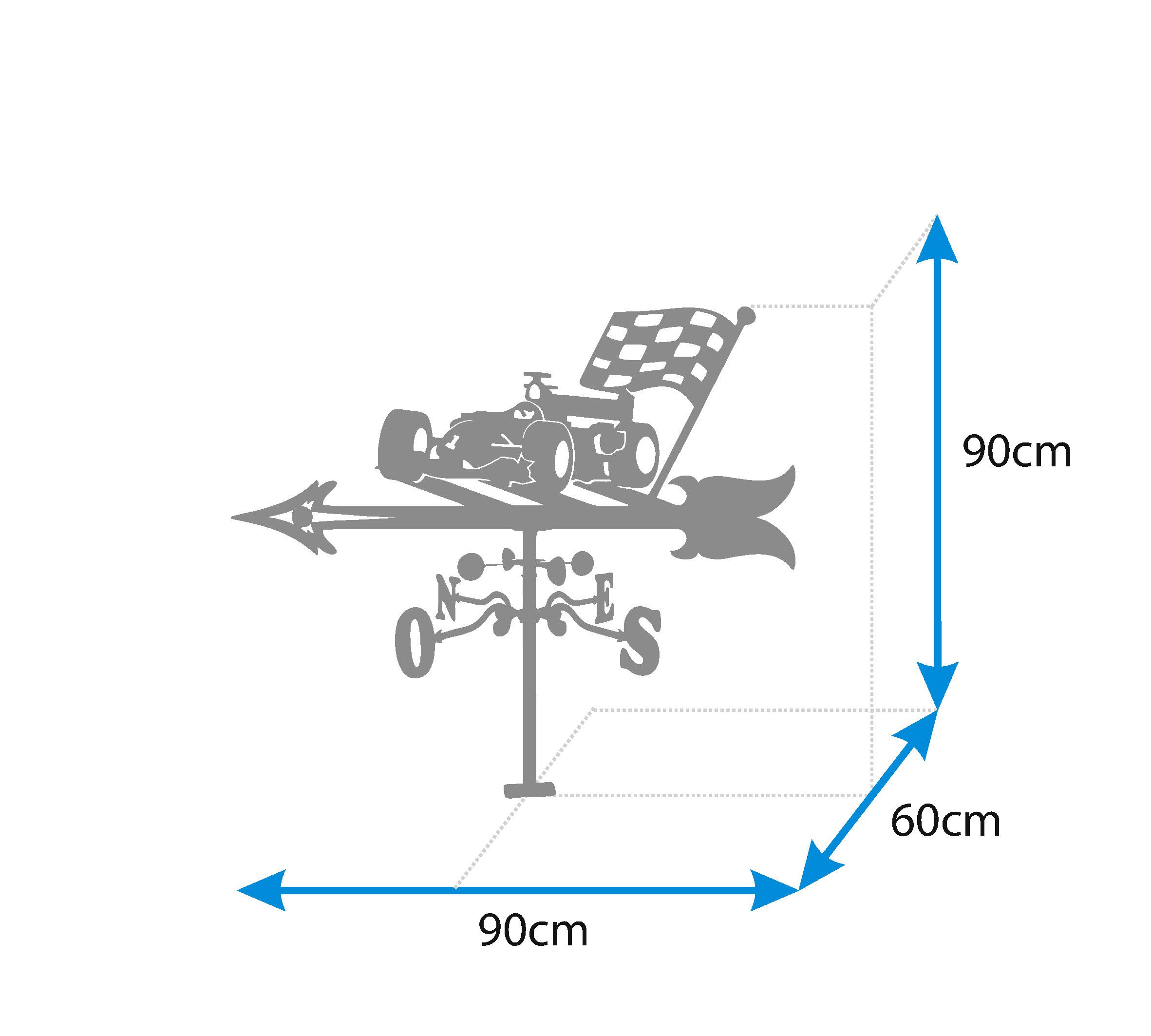 Image secondaire de Girouette de Toit Voiture Formule 1 IMEX EL ZORRO 900 mm