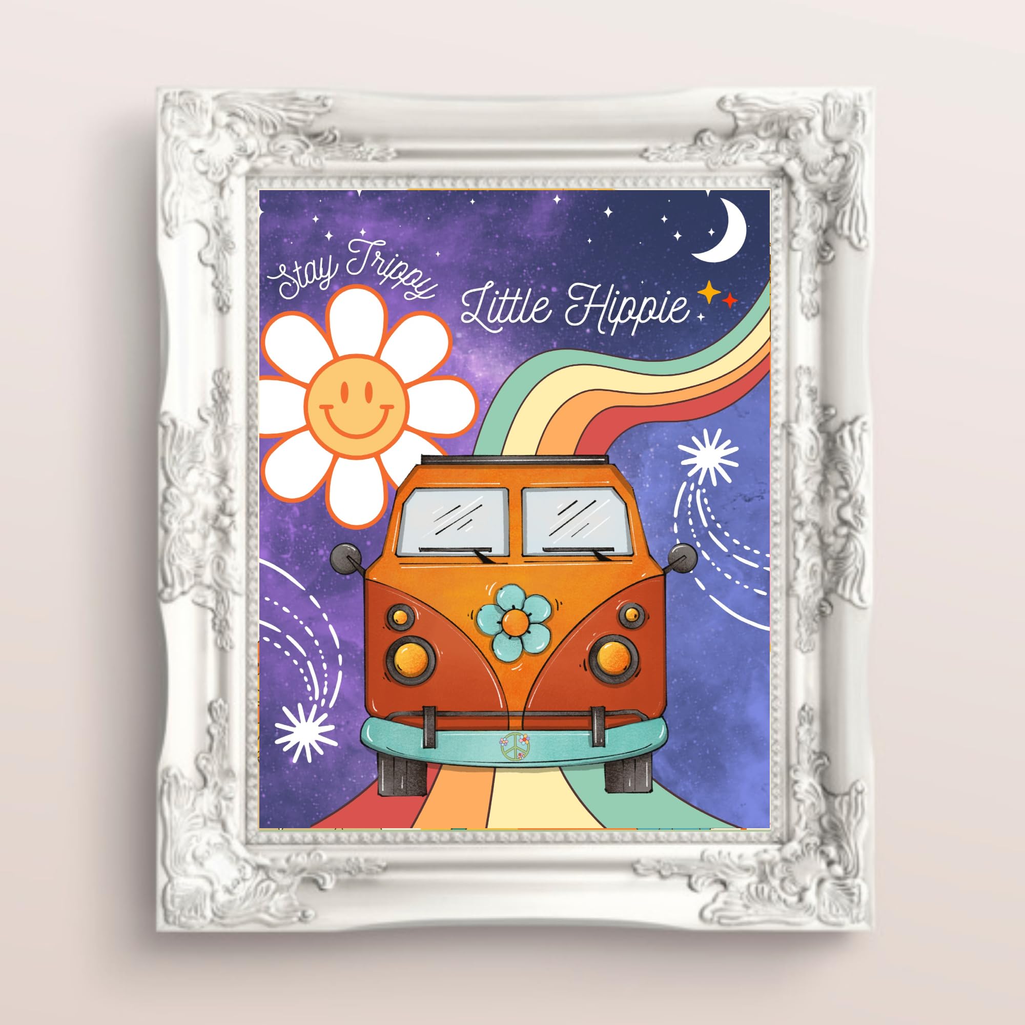 Nayyana Póster hippie vintage con texto en inglés Eevery Little Thing Is Gonna Be Alright, póster vintage para pared motivacional, regalo de aliento, decoración de pared en casa u oficina
