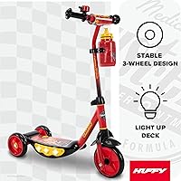Vista 2 de Huffy Toddler 3-Wheel Scooter for Kids, Multiple Colors & Licensed Character Graphics, Ages 3+, Durable Steel Frame, Wide Non-Slip Deck, Stable