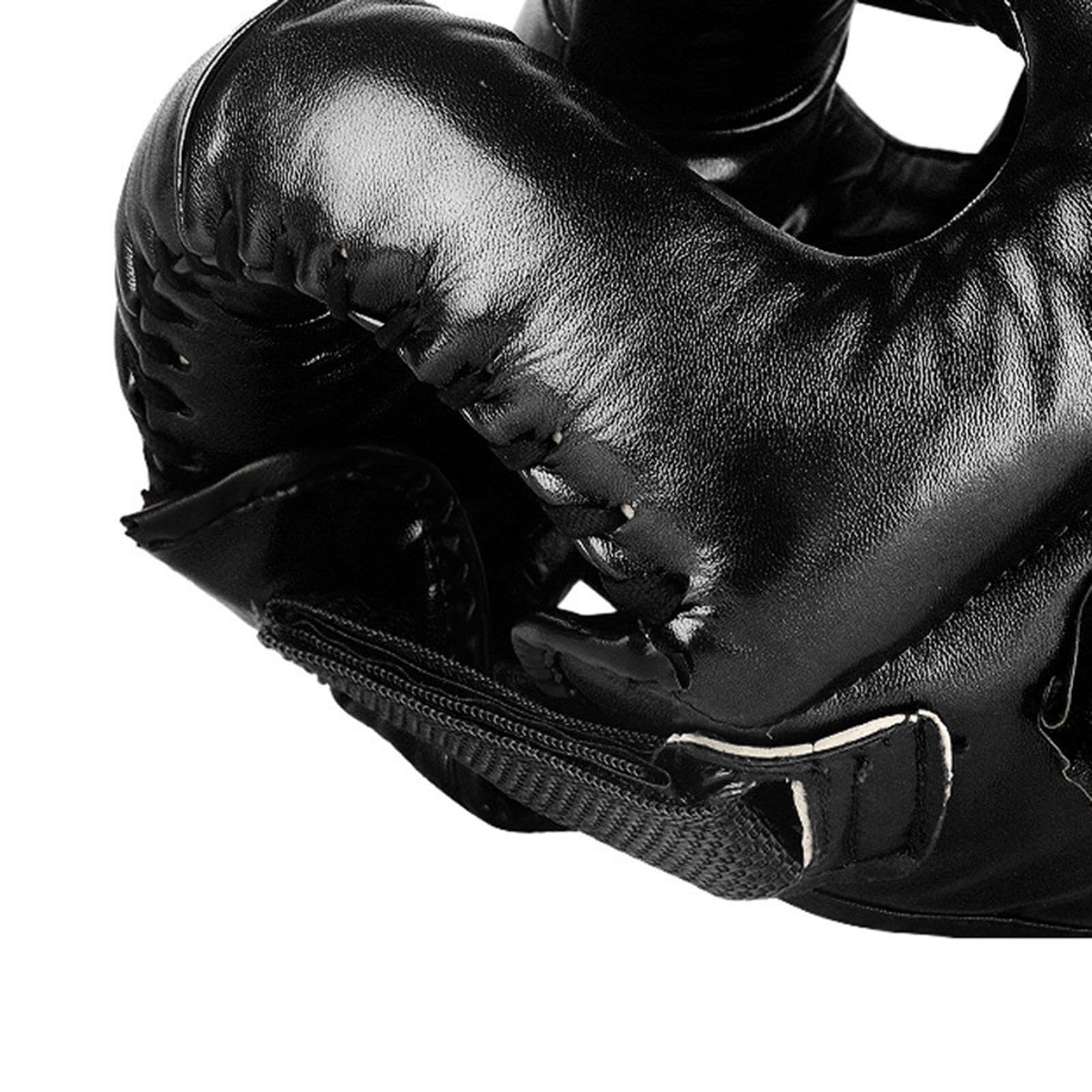 Casco da boxe unisex per arti marziali, ventilato, leggero, per kickboxing, muay thai, per allenamento e sparring