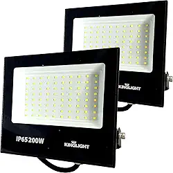 Kit 2 Refletor 200W Led Branco Frio 6500K IP65 16000lm Kinglight