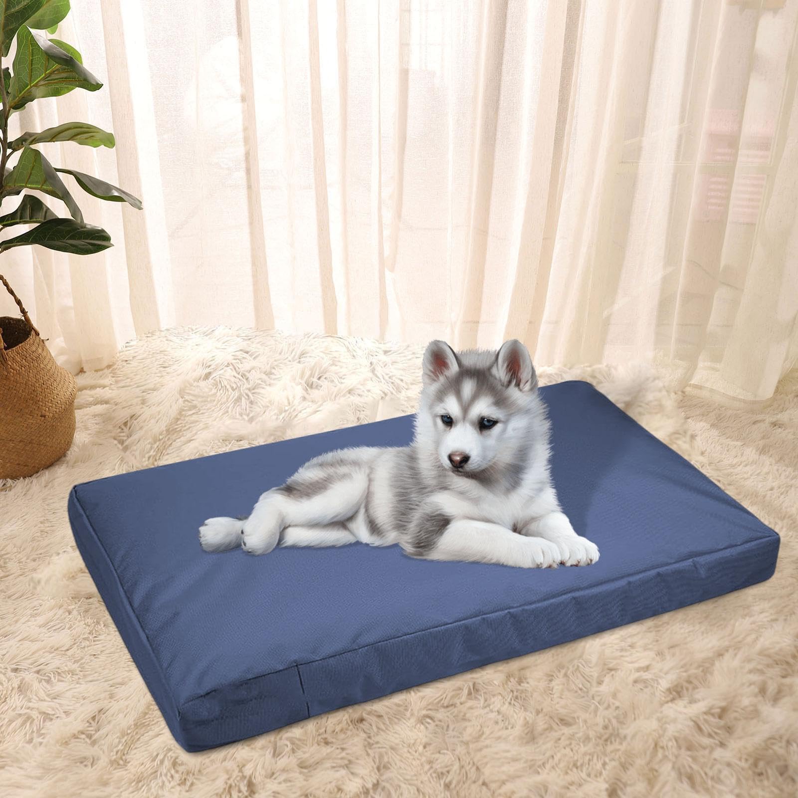 Gralara Funda de Cama para Perros, colchón para Dormir para Perros, Funda Antideslizante, Resistente a los arañazos, Impermeable, fácil de cuidar, Protectora