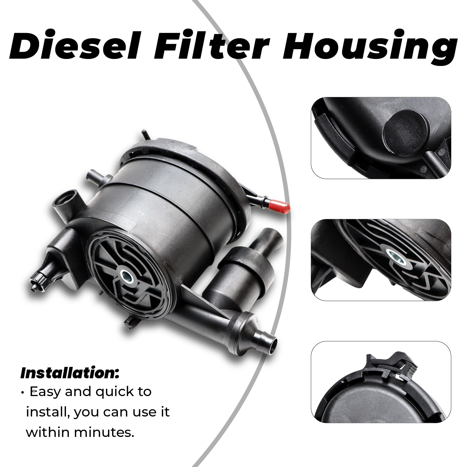 Filtro de combustible diesel para Jumpy Xsara Coupé 206 306 Van Expert Platform Partner Diesel 1.9D DW8 DW8B 9625224180