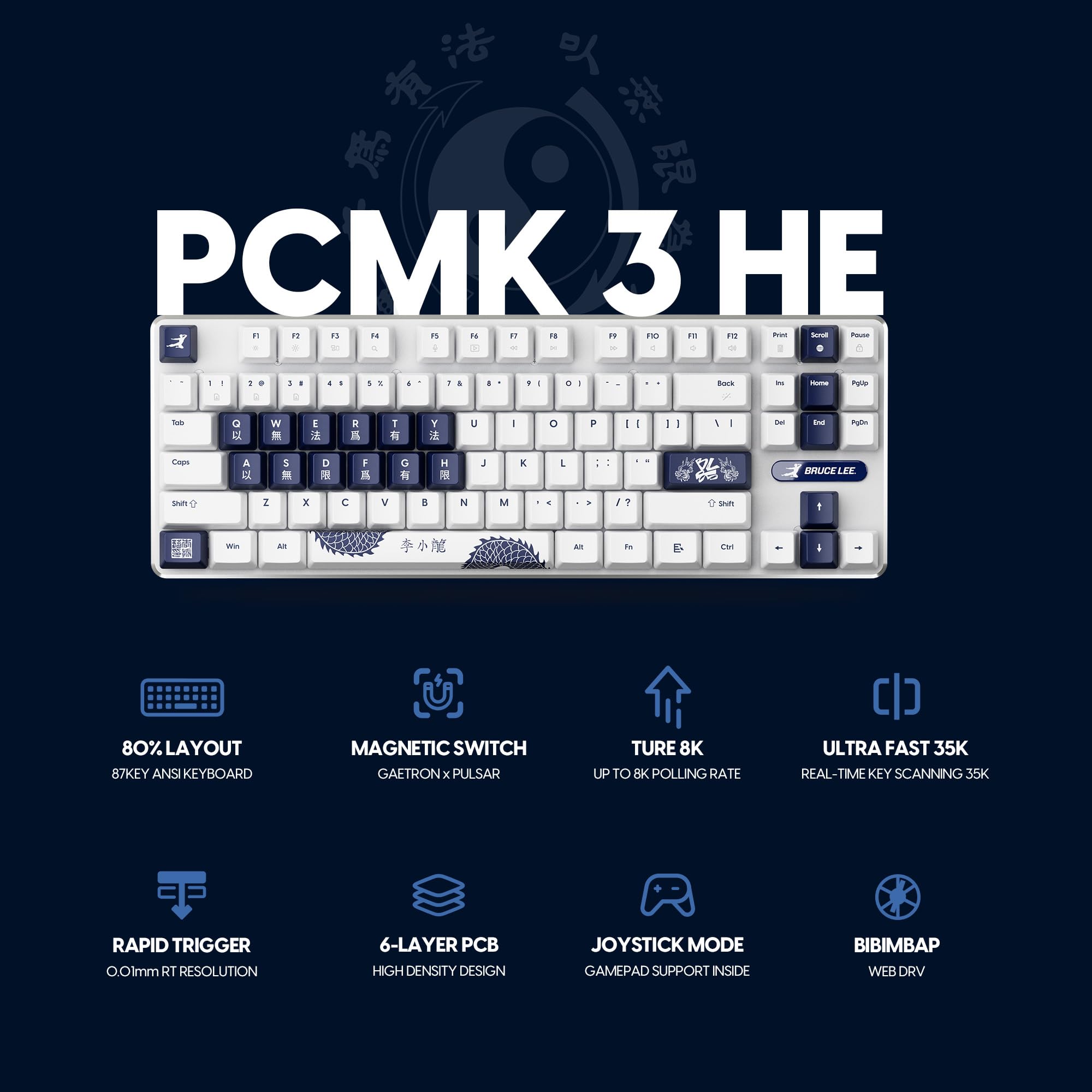 Pulsar Gaming Gears PCMK3 HE 80% (87 Keys) TKL Gaming Keyboard