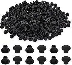500 PCS Plastic Caps Hole Cover 5mm Plastic Cover Caps Hole Caps for Furniture Can Hide Unaesthetic Holes in Kitchens, Cabinets, Offices (Black)