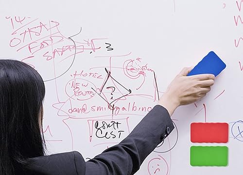 Miniatura 4 de Eeoyu - Borradores de borrado en seco, paquete de 18 borradores magnéticos para pizarra blanca, limpiador de pizarra para niños y aula, suministros